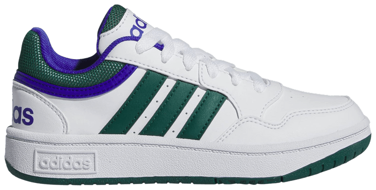 Adidas Hoops K White Collegiate Green Blue