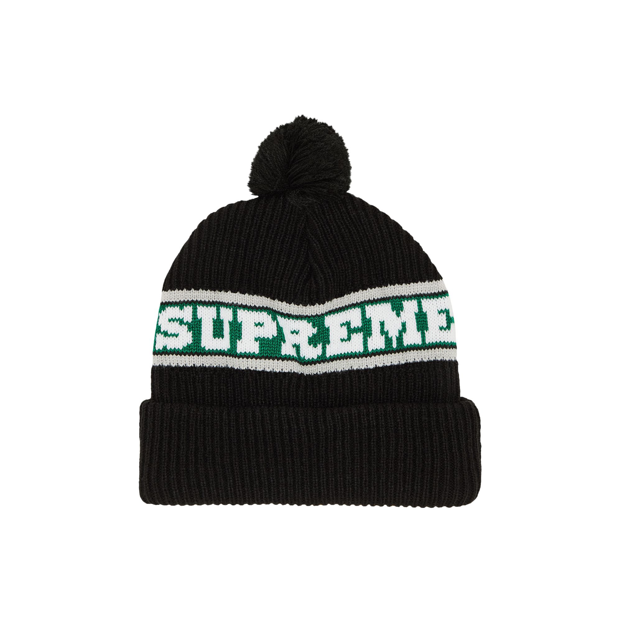 Pre-owned Supreme Big Stripe Beanie 'black'