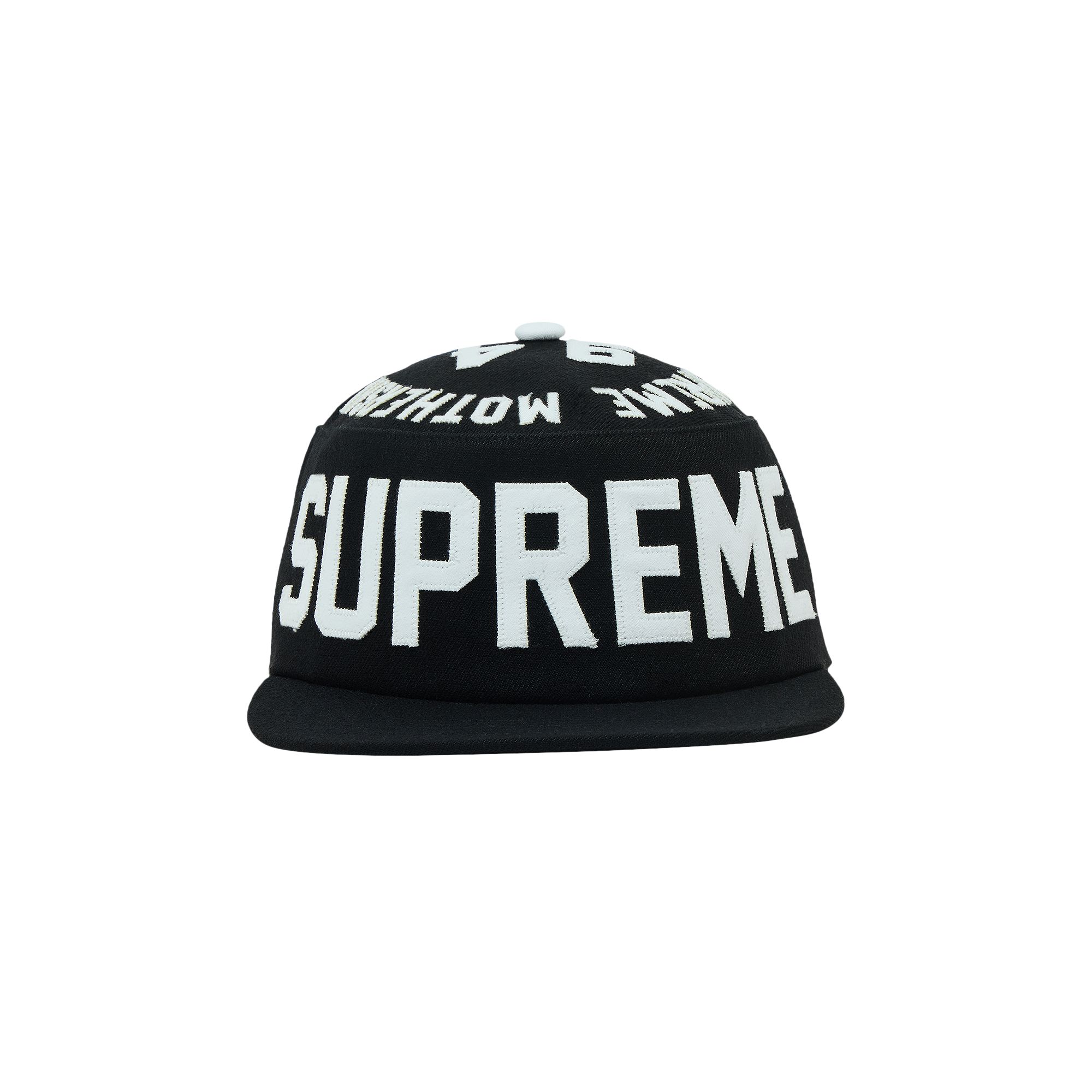 Pre-owned Supreme Alpha Omega Pillbox Hat 'black'