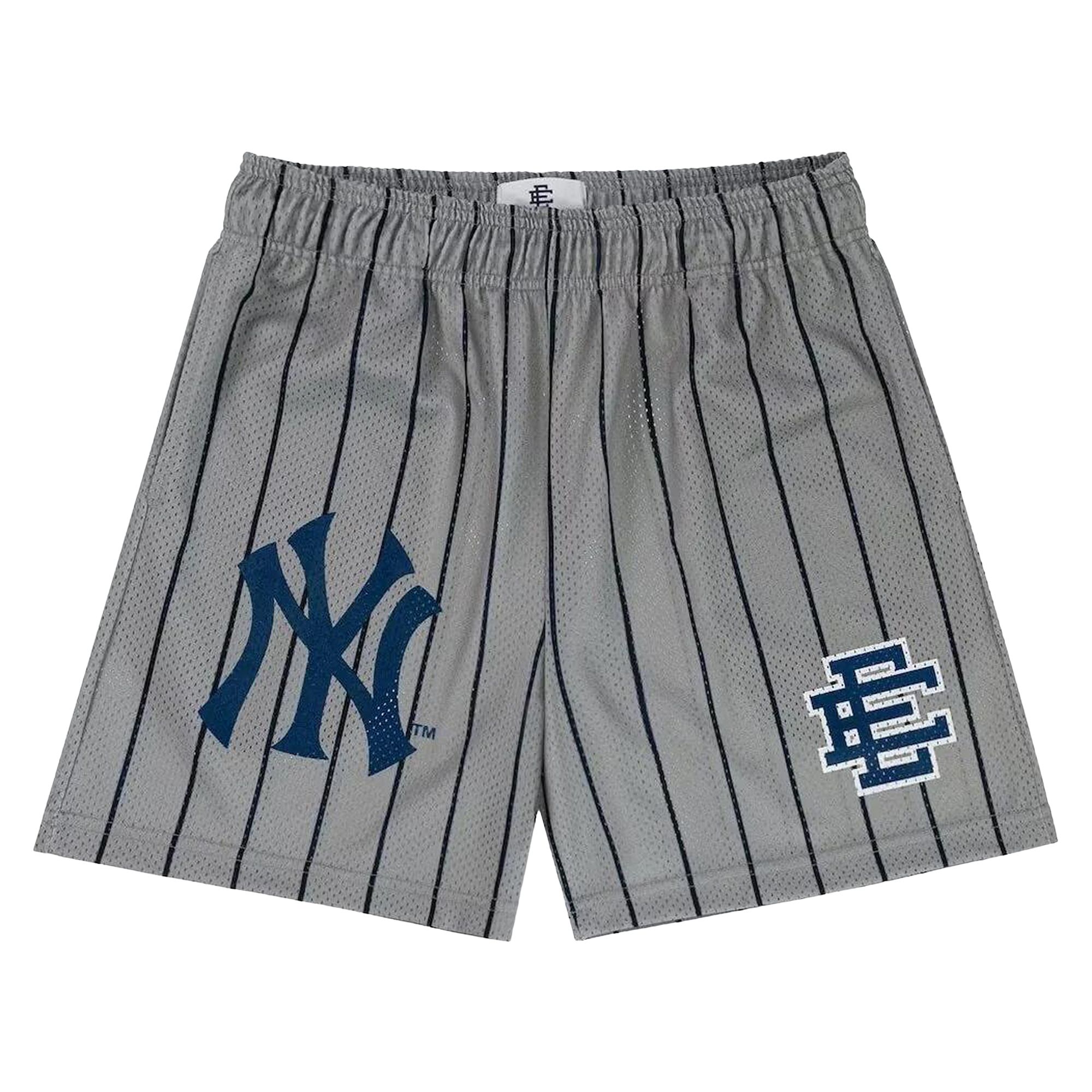 Pre-owned Eric Emanuel Ee Basic Short 'grey/navy' In Gray