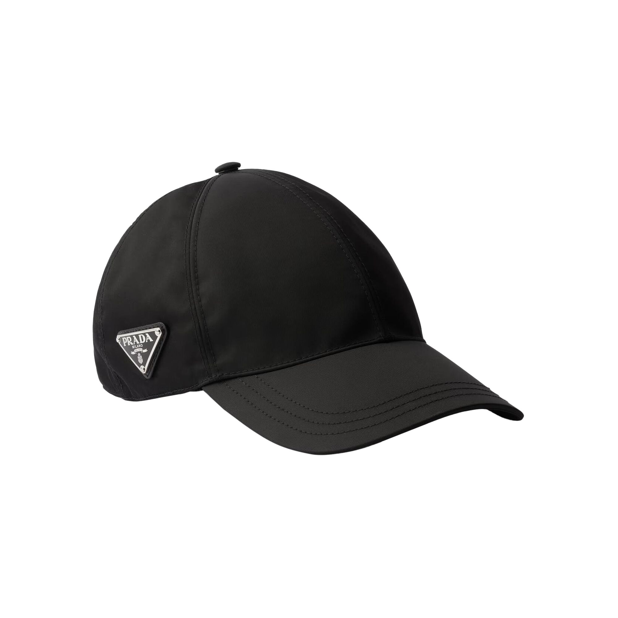 Pre-owned Prada Re-nylon Baseball Cap 'black' | Men's Size M