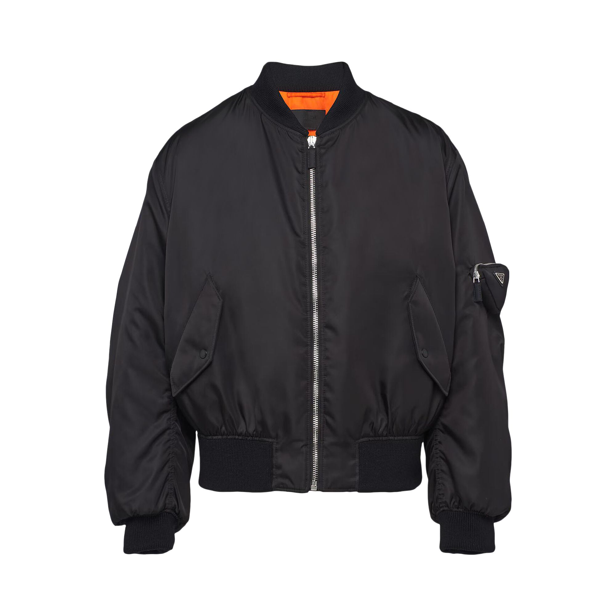 Pre-owned Prada Re-nylon Bomber Jacket 'black' | Men's Size M