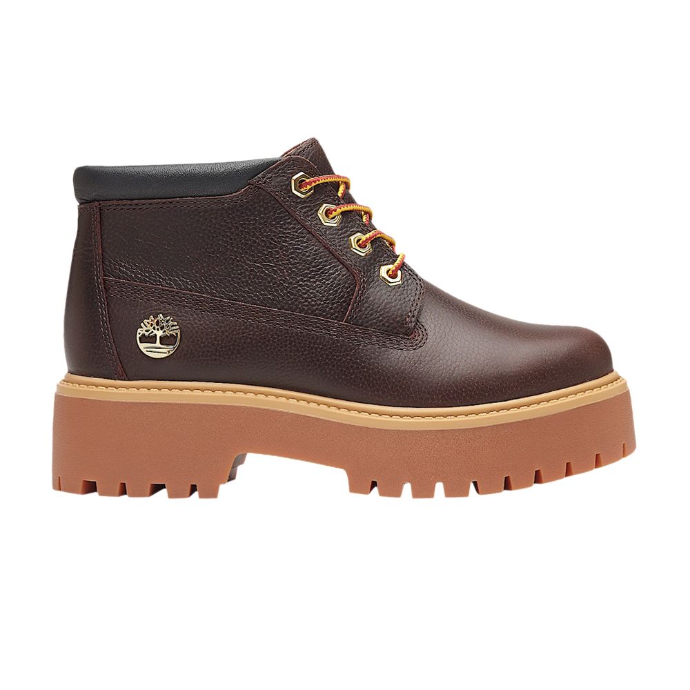 Pre-owned Timberland Wmns Stone Street Waterproof Chukka Platform Boot 'espresso Pack' In Brown