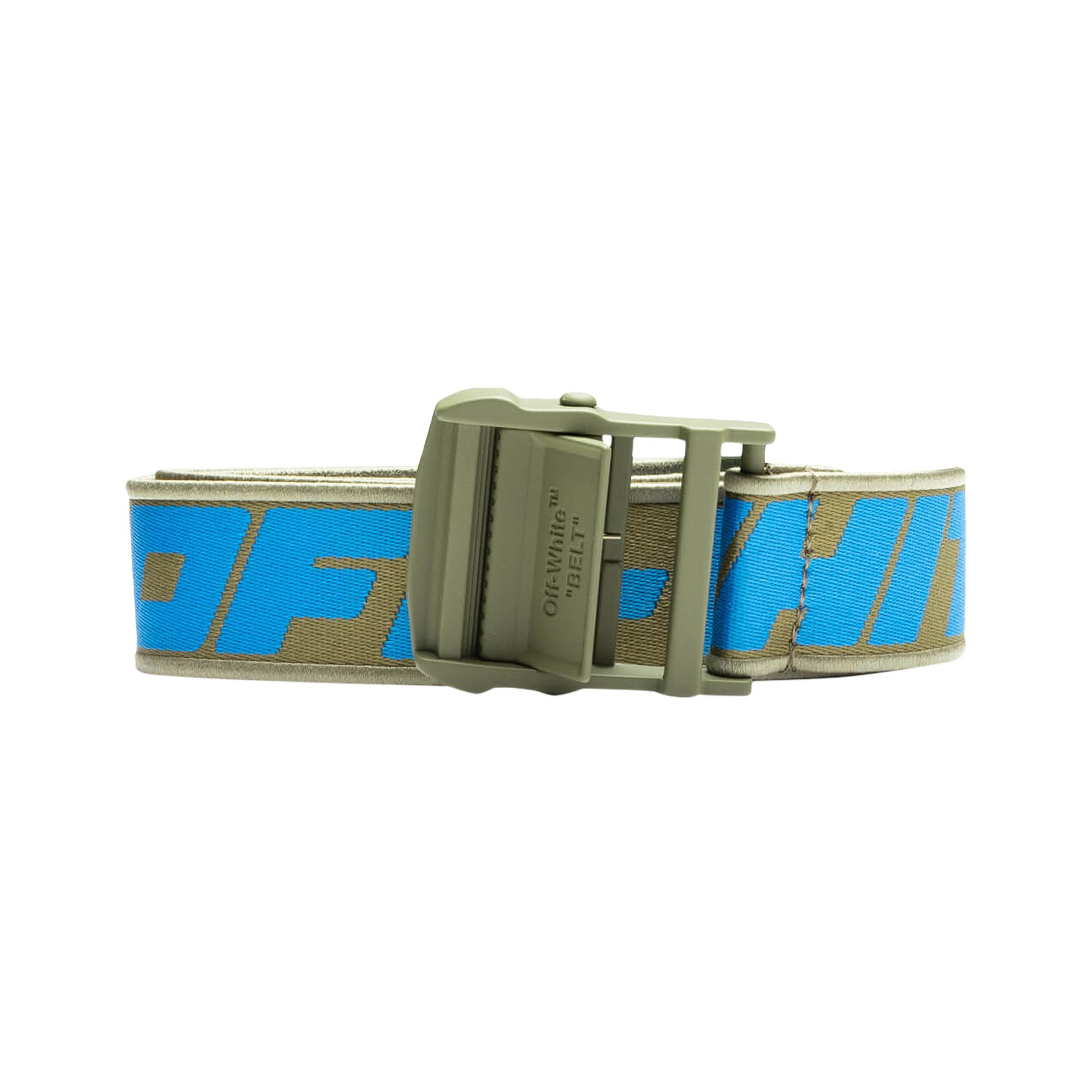 Pre-owned Off-white Tape Industrial Belt 'navy/blue'