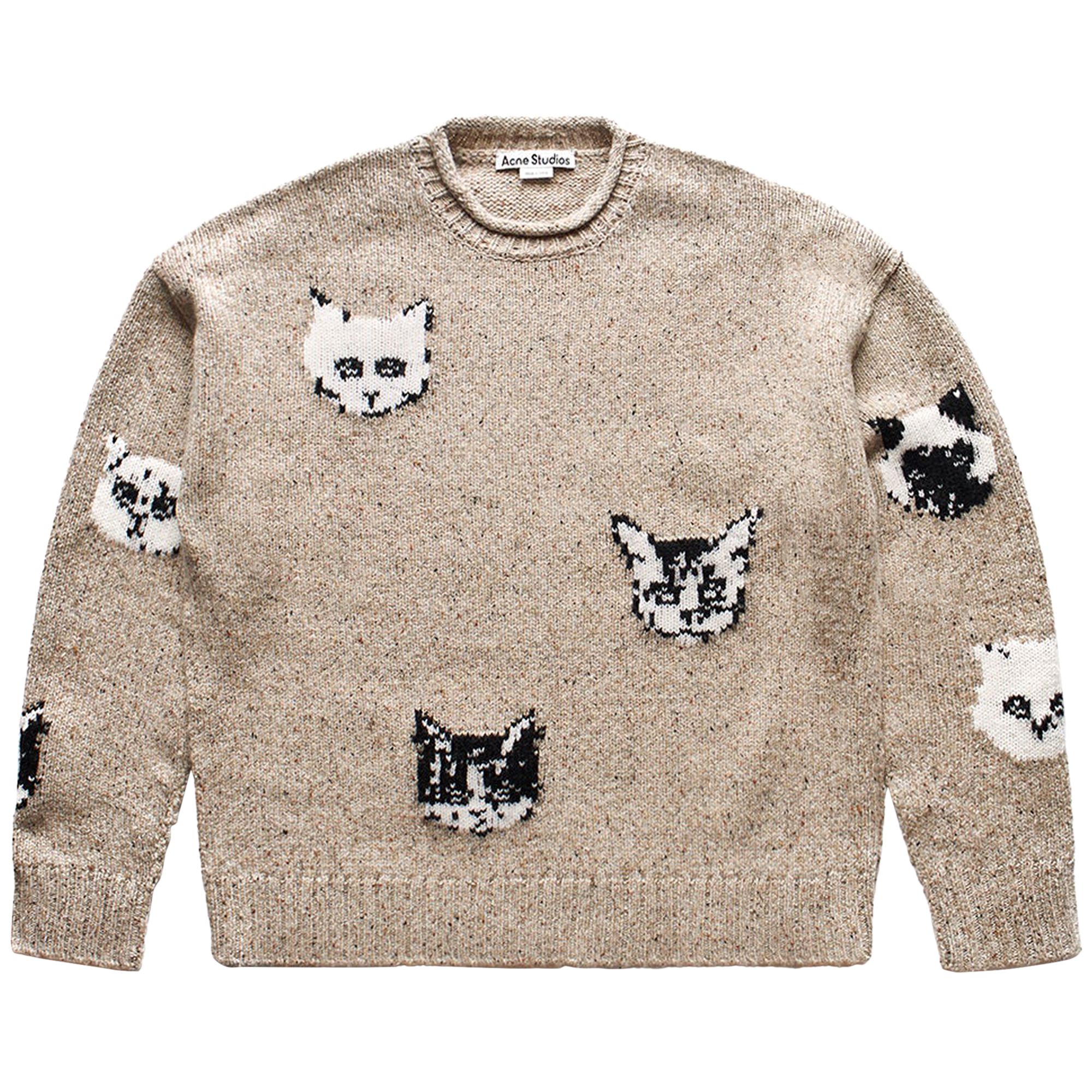 Pre-owned Acne Studios Jacquard Jumper 'beige' | Tan | Men's Size Xl In Brown