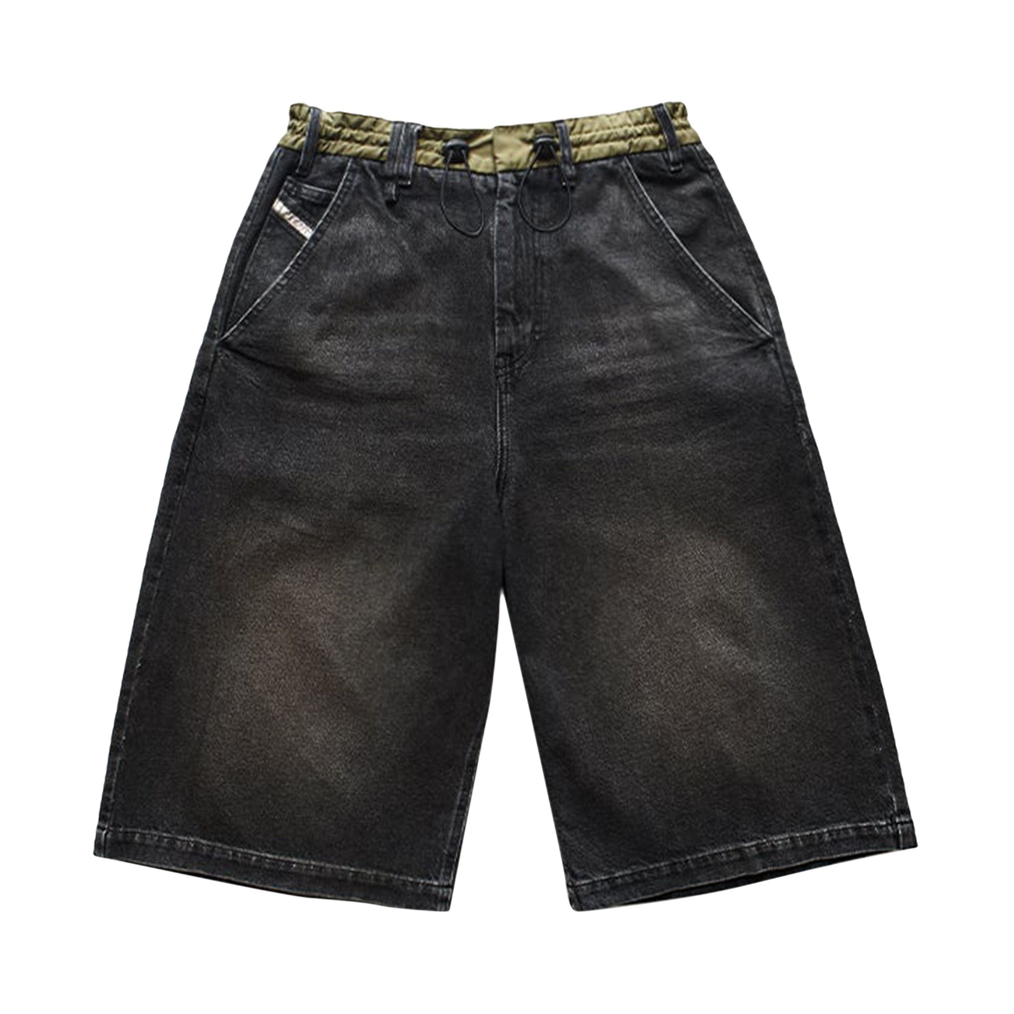 Pre-owned Diesel Loose Bermuda Shorts 'black'