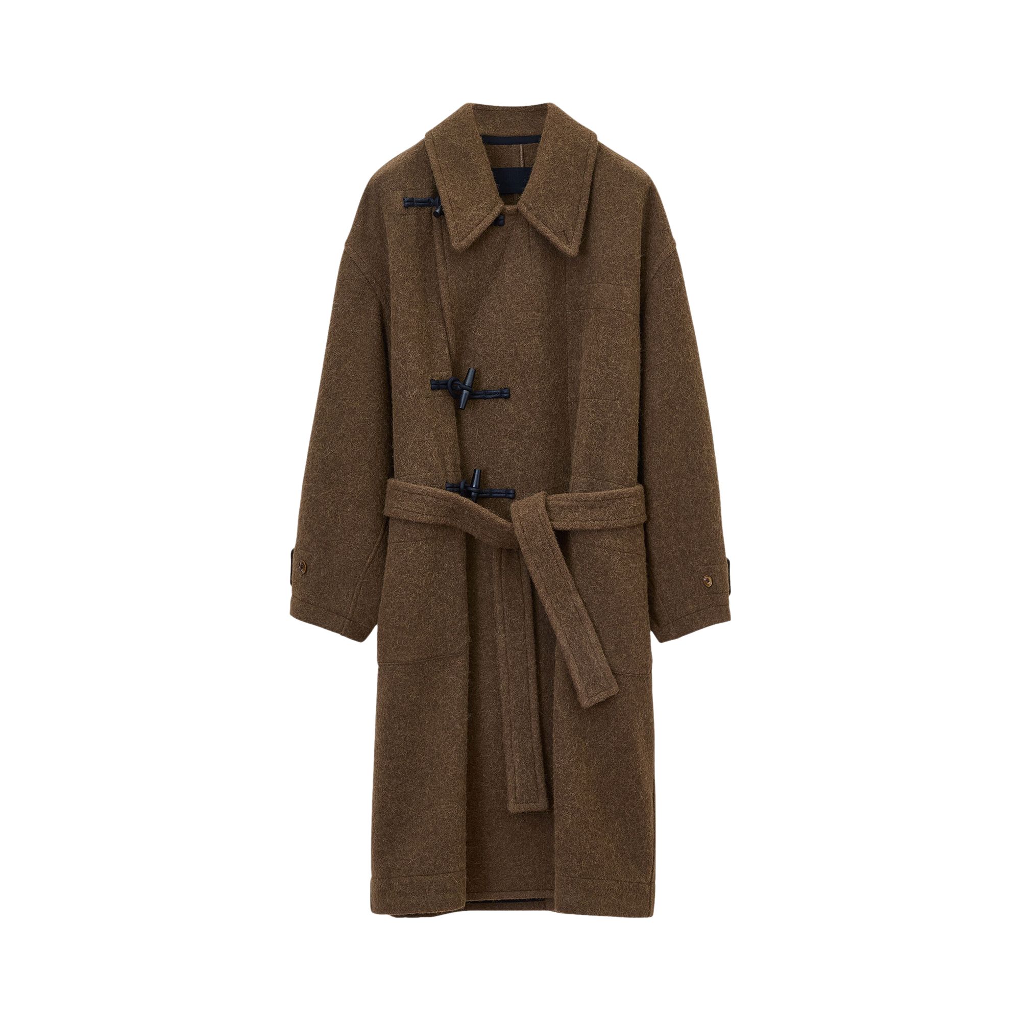 Pre-owned Lemaire Short Duffle Coat 'brown' | Men's Size 46
