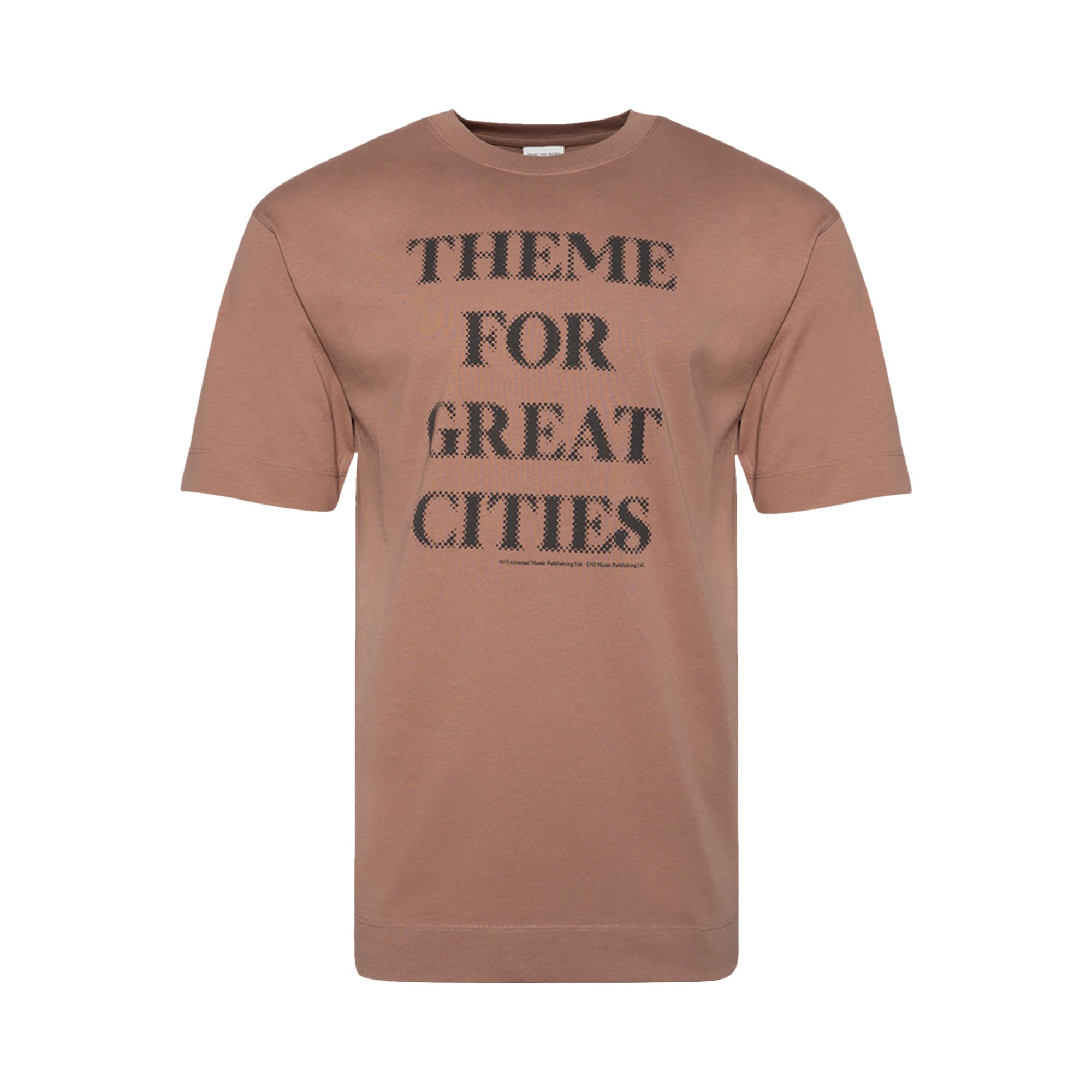 Pre-owned Dries Van Noten Theme Song Tee 'peach' | Tan | Men's Size Xl