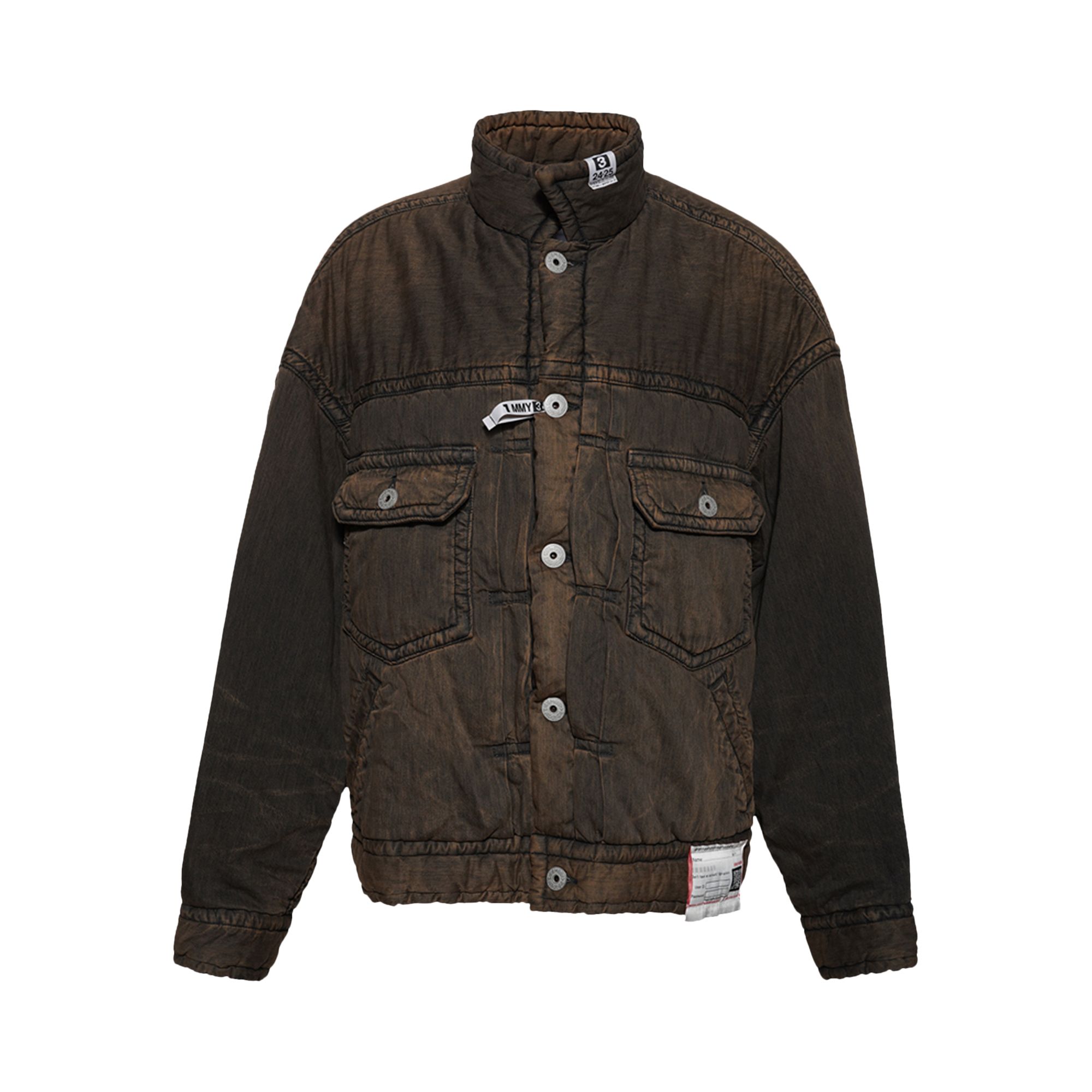 Pre-owned Miharayasuhiro Maison Mihara Yasuhiro Huge Puffer Denim Jacket 'black' | Men's Size 48