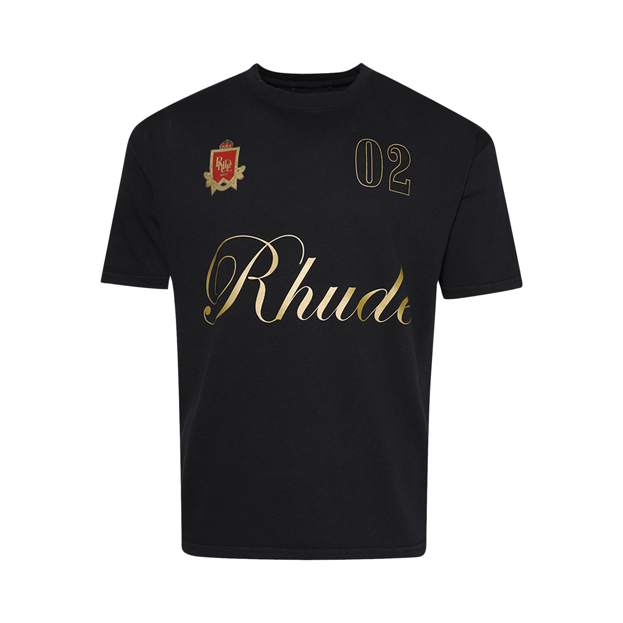 Click to view more detailed imagery on our partner's website Pre-owned Rhude Script Tee 'vintage Black' | Men's Size Xxl