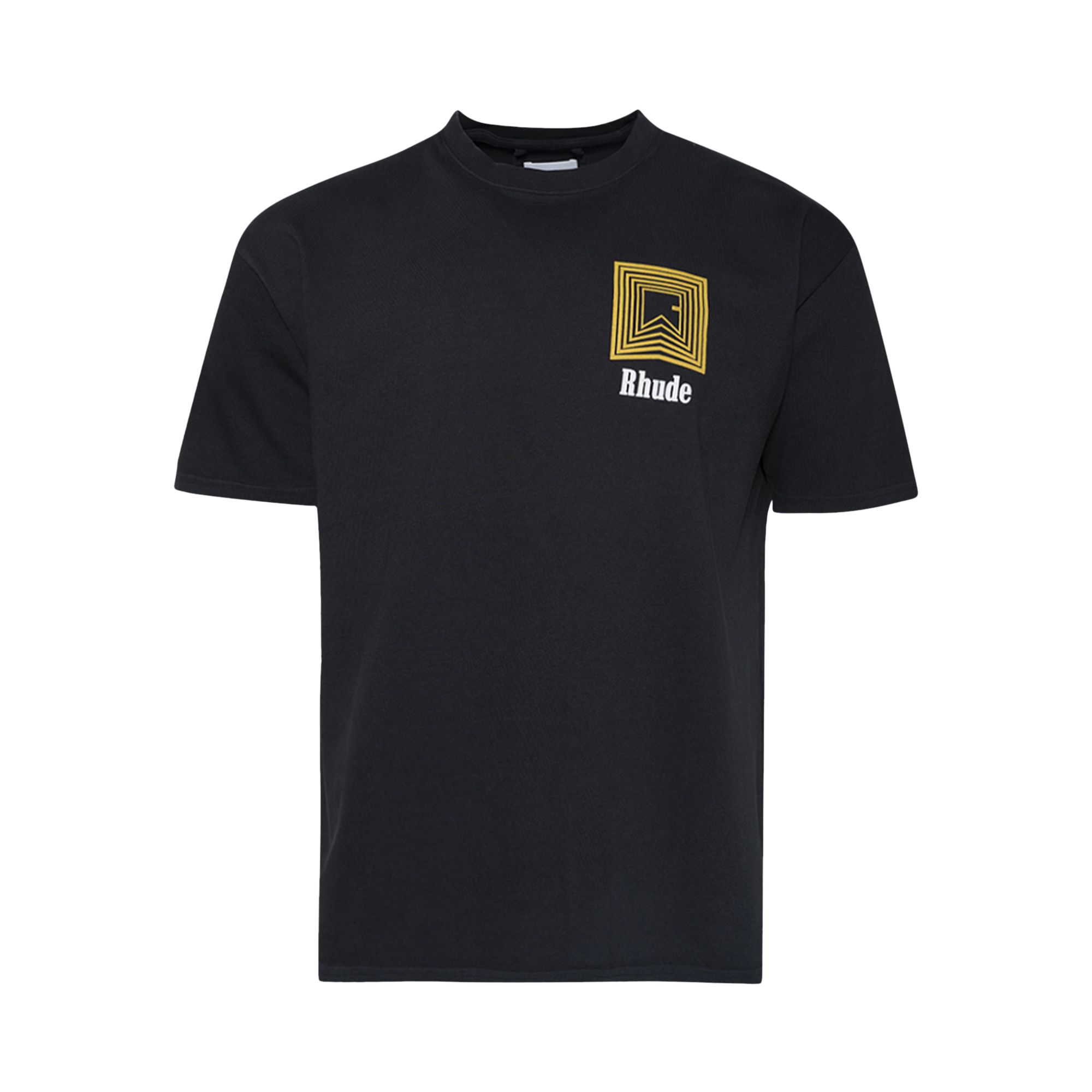 Rhude Chevron Logo Repeat Tee 'Vintage Black' | Men's Size M