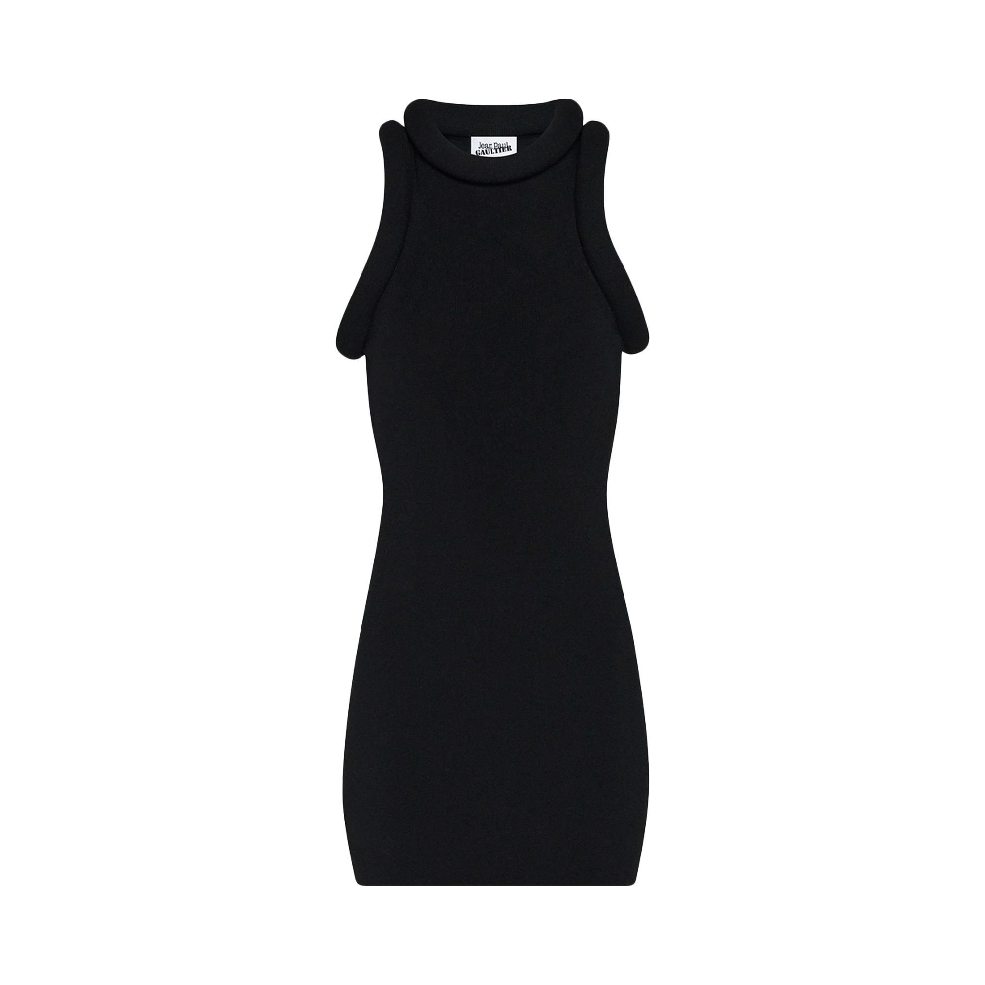 Pre-owned Jean Paul Gaultier Foam Detail Short Dress 'black' | Women's Size L