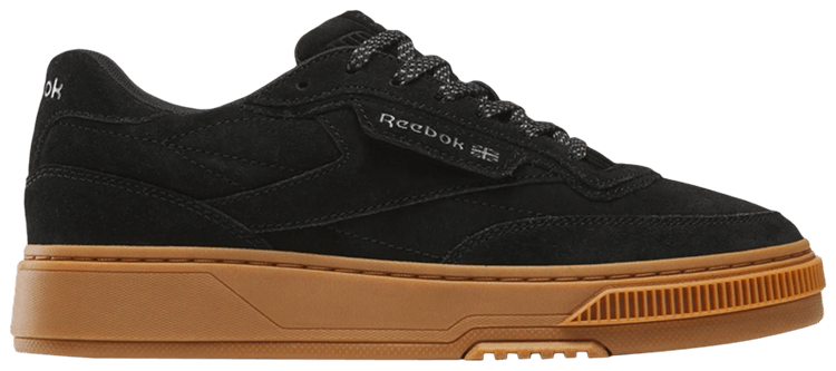Reebok club c black suede gum cheap