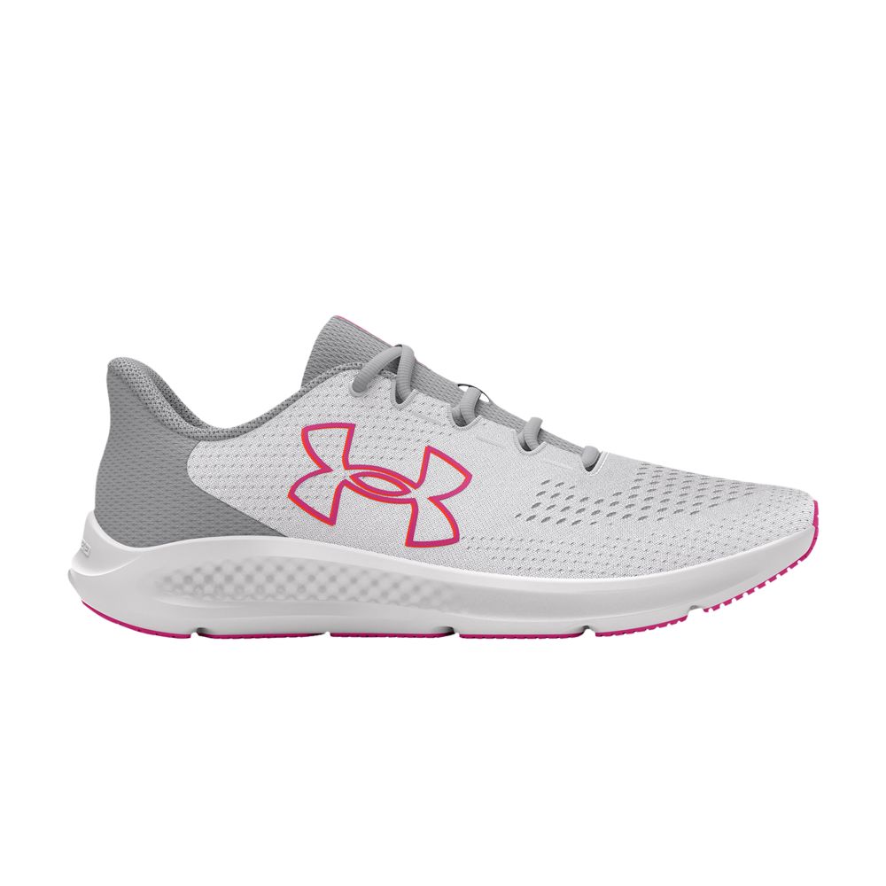 Pre-owned Under Armour Wmns Charged Pursuit 3 'big Logo - Steel Pink' | Grey | Women's Size 6.5