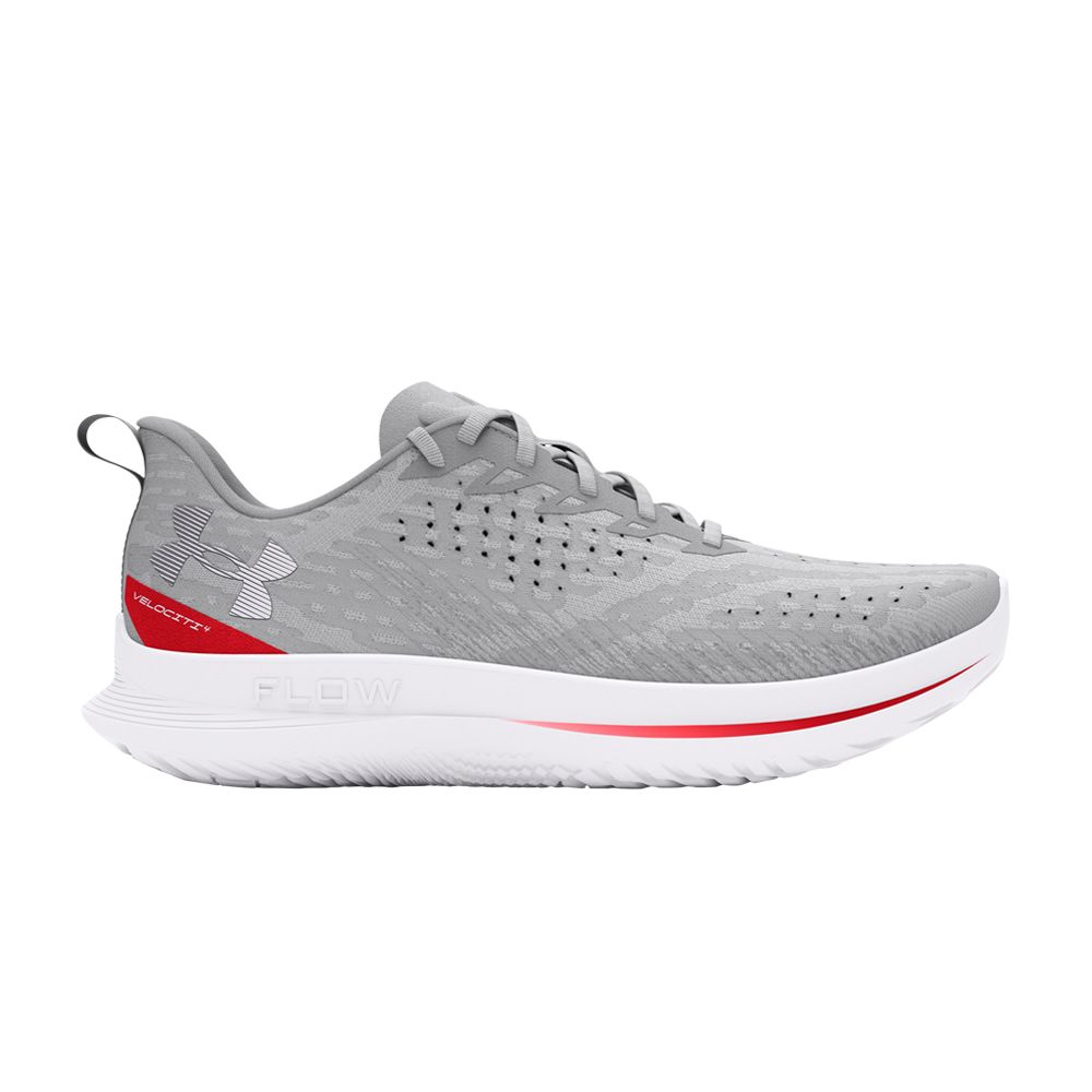 Pre-owned Under Armour Flow Velociti 4 'halo Grey Racer Red'