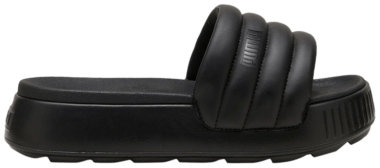 Buy Wmns Karmen Puffy Slide 'Triple Black' - 395399 01 | GOAT