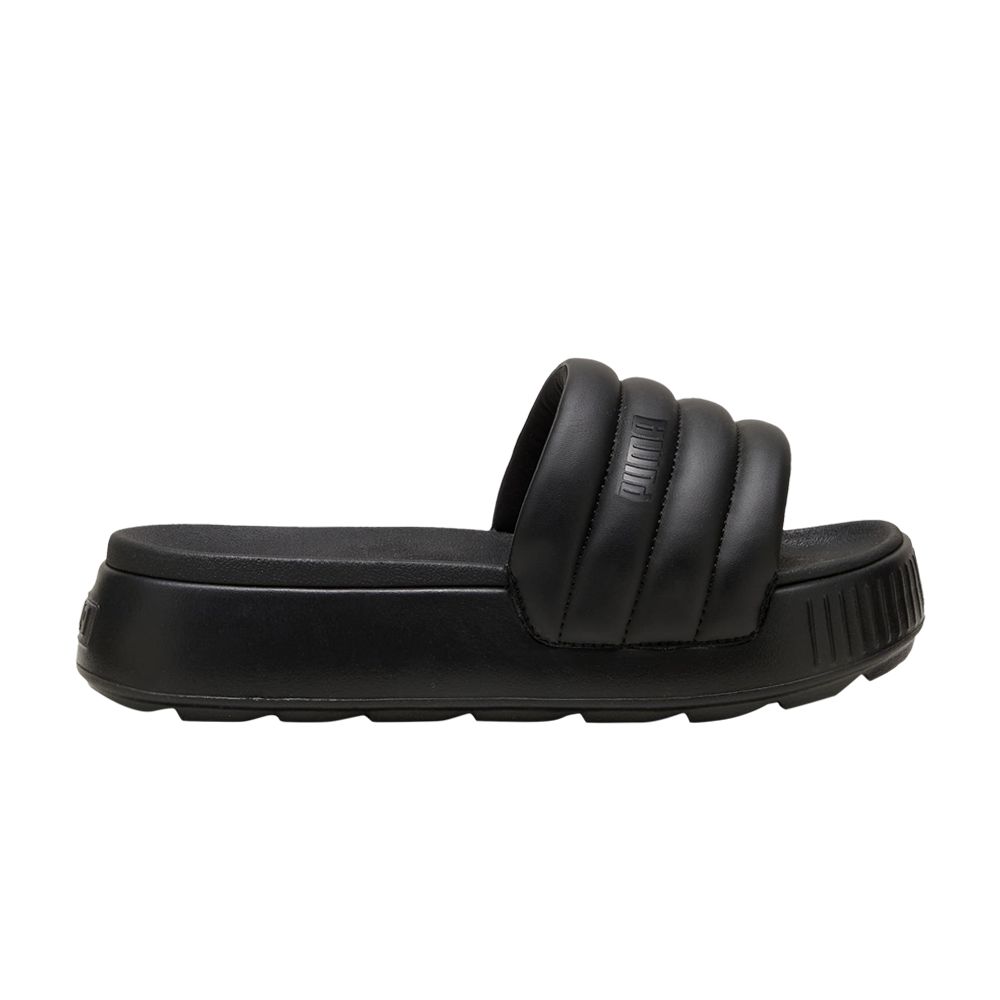 Pre-owned Puma Wmns Karmen Puffy Slide 'triple Black'