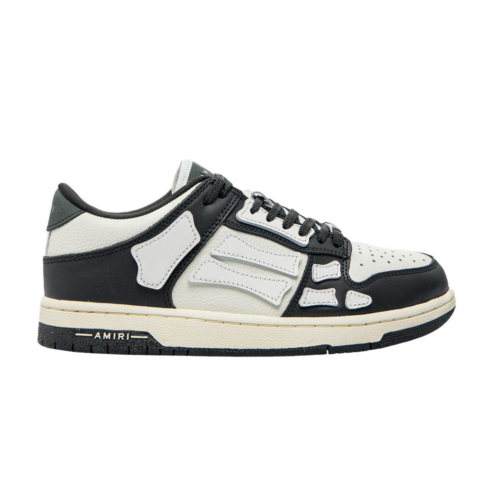 Pre-owned Amiri Wmns Skel Top Low 'black White - White Bones' 2024 | Women's Size 36