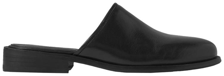 Lemaire Square Mule Black
