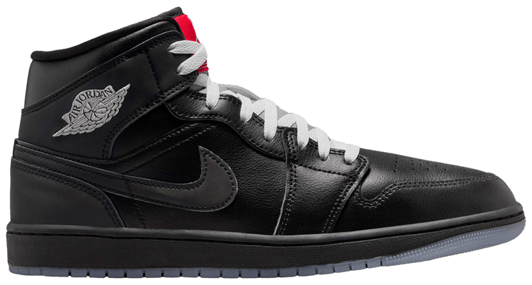 【NIKE】W AIR JORDAN 1 MID SE BLACK NIKE Air Jordan 1 Mid SE Black/Metallic Silver-White HV0789