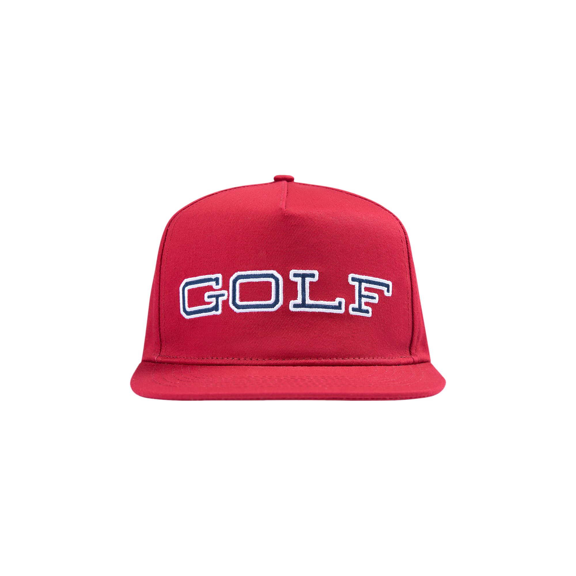 Pre-owned Golf Wang State 5 Panel Hat 'dark Red' | Men's Size Onesize