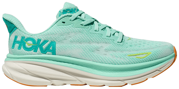 HOKA Wmns Clifton 9 Wide Sea Foam Aqua Breeze
