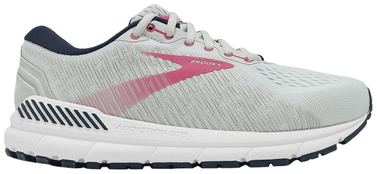 Brooks Wmns Addiction GTS 15 2E Wide Oyster Peacoat Lilac Rose