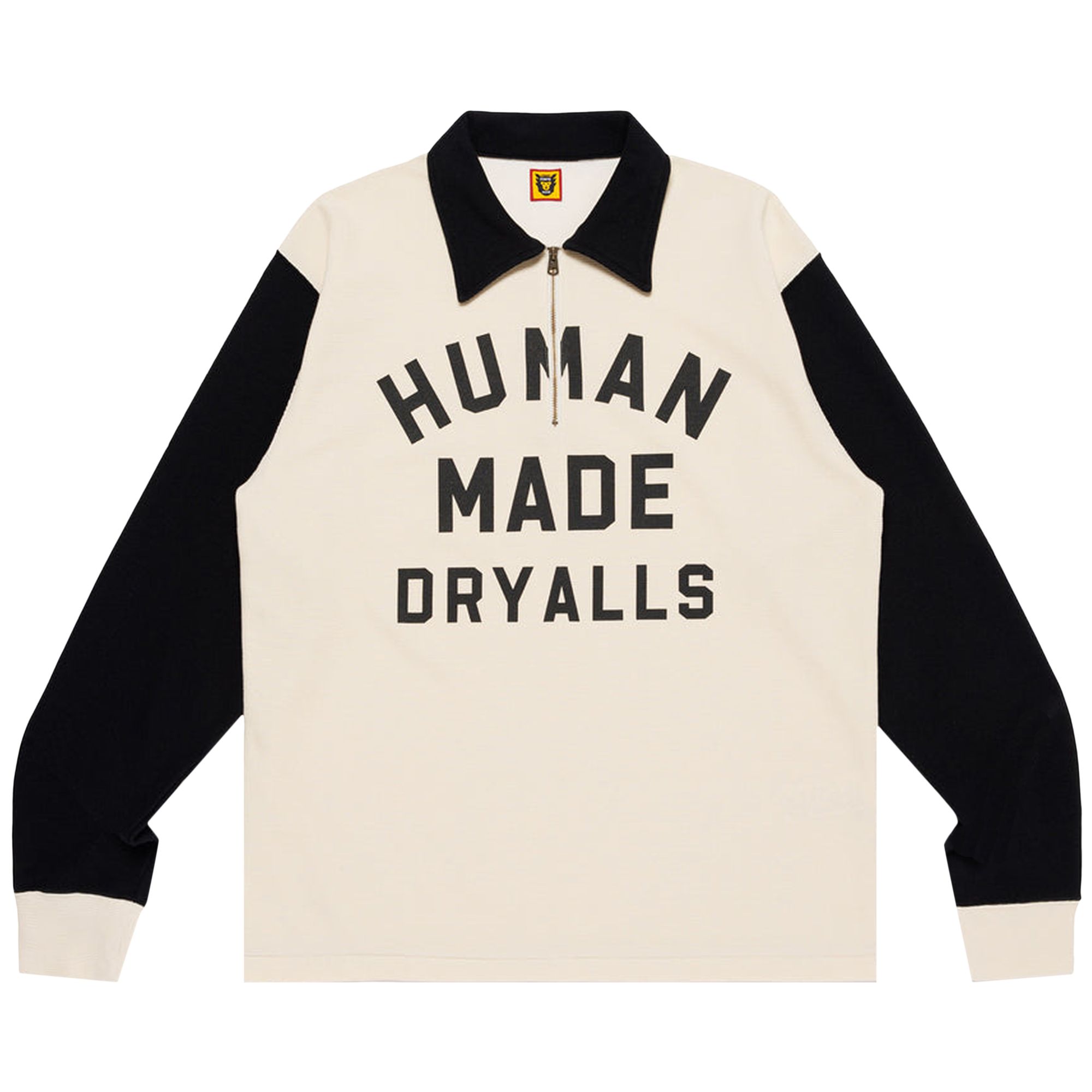 Pre-owned Human Made Zip-up Long-sleeve T-shirt 'black'