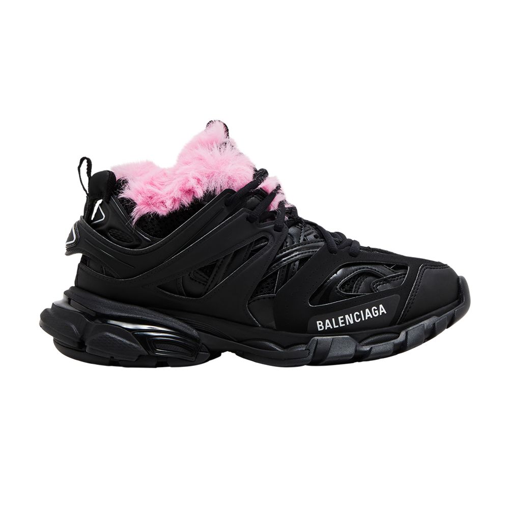 Pre-owned Balenciaga Wmns Track Sneaker 'fake Fur - Black Pink' | Women's Size 35