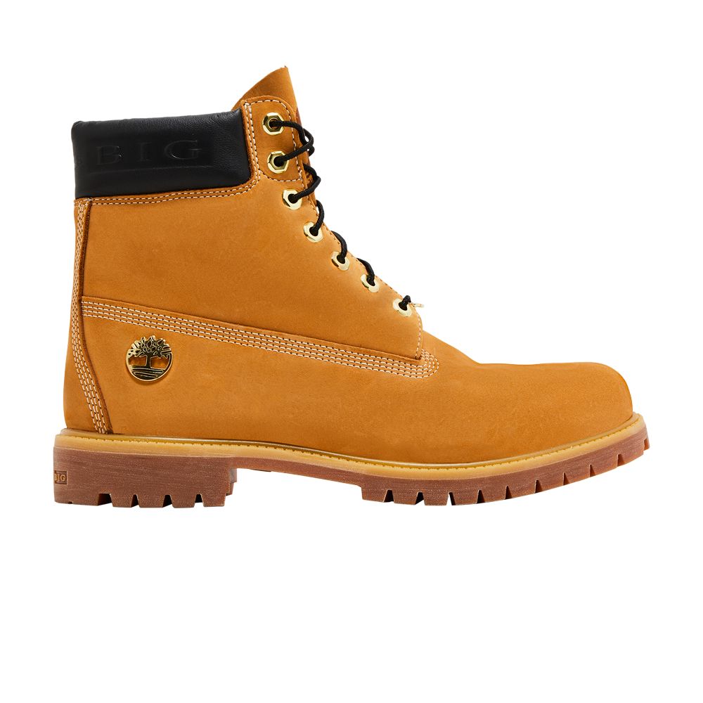 Pre-owned Timberland The Notorious B.i.g. X 6 Inch Premium Boot 'christopher Wallace Collection - Black' | Tan In Brown