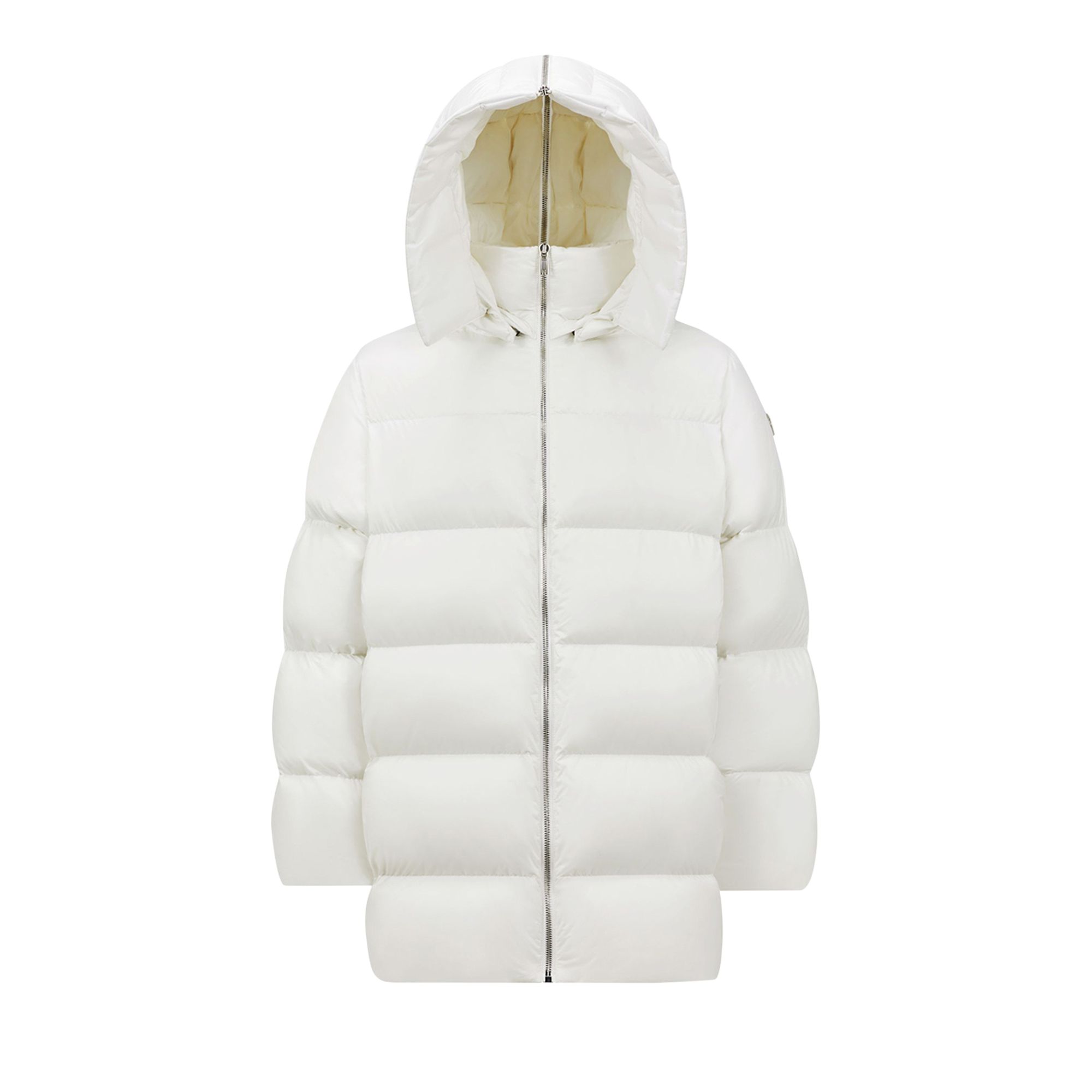 Pre-owned Moncler X Rick Owens Woven Hooded Cyclopic Coat 'milk' | White | Men's Size -0.5