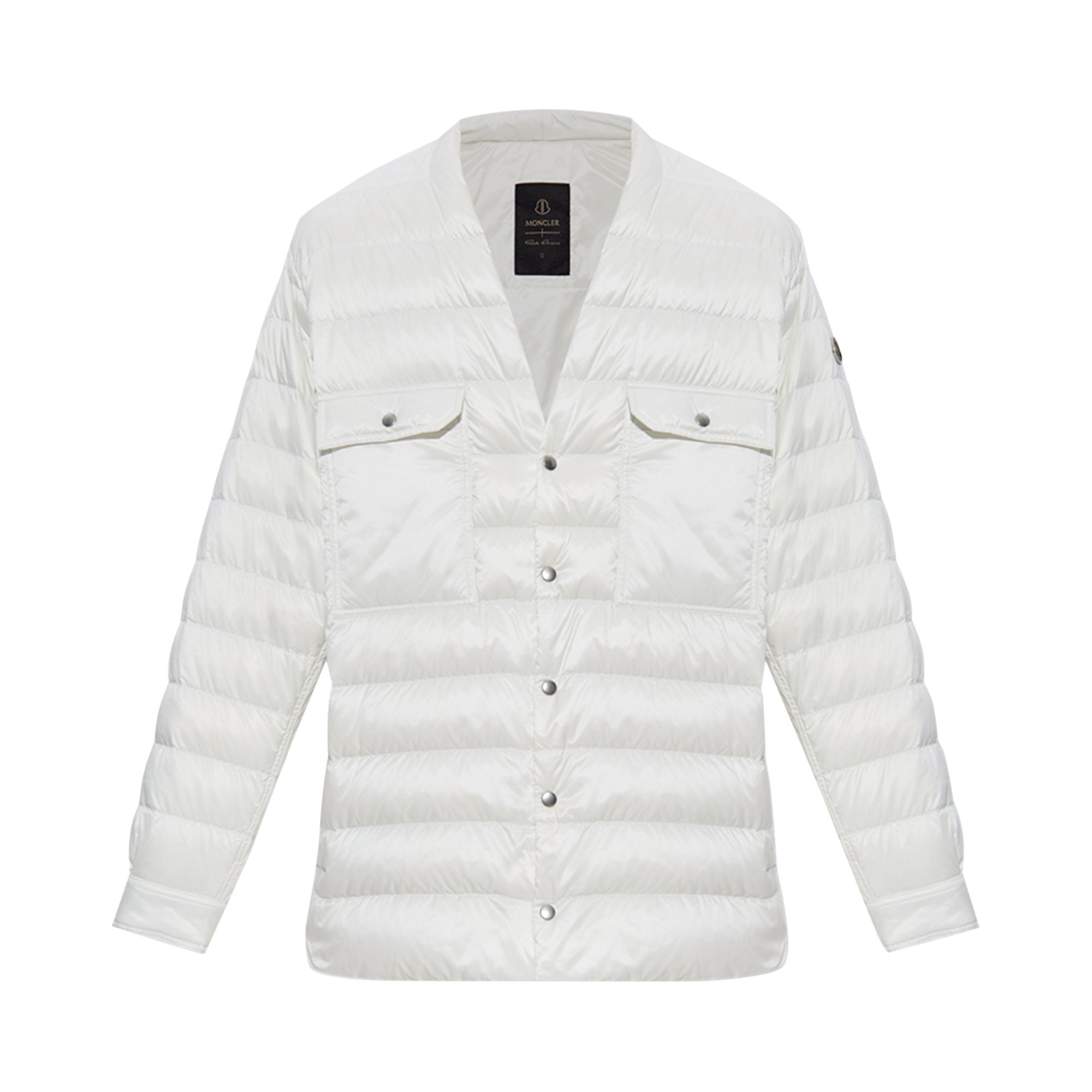 Pre-owned Moncler X Rick Owens Woven Outershirt 'milk' | White | Men's Size 40