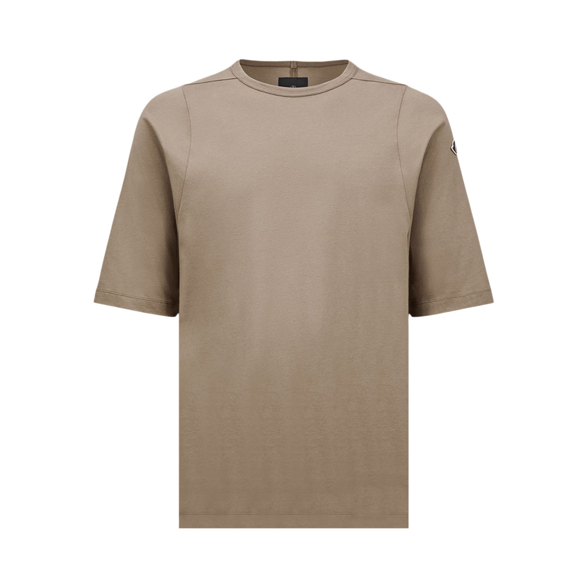 Pre-owned Moncler X Rick Owens Knitted Crewneck Short-sleeve Tee 'dust' | Tan | Men's Size Xl