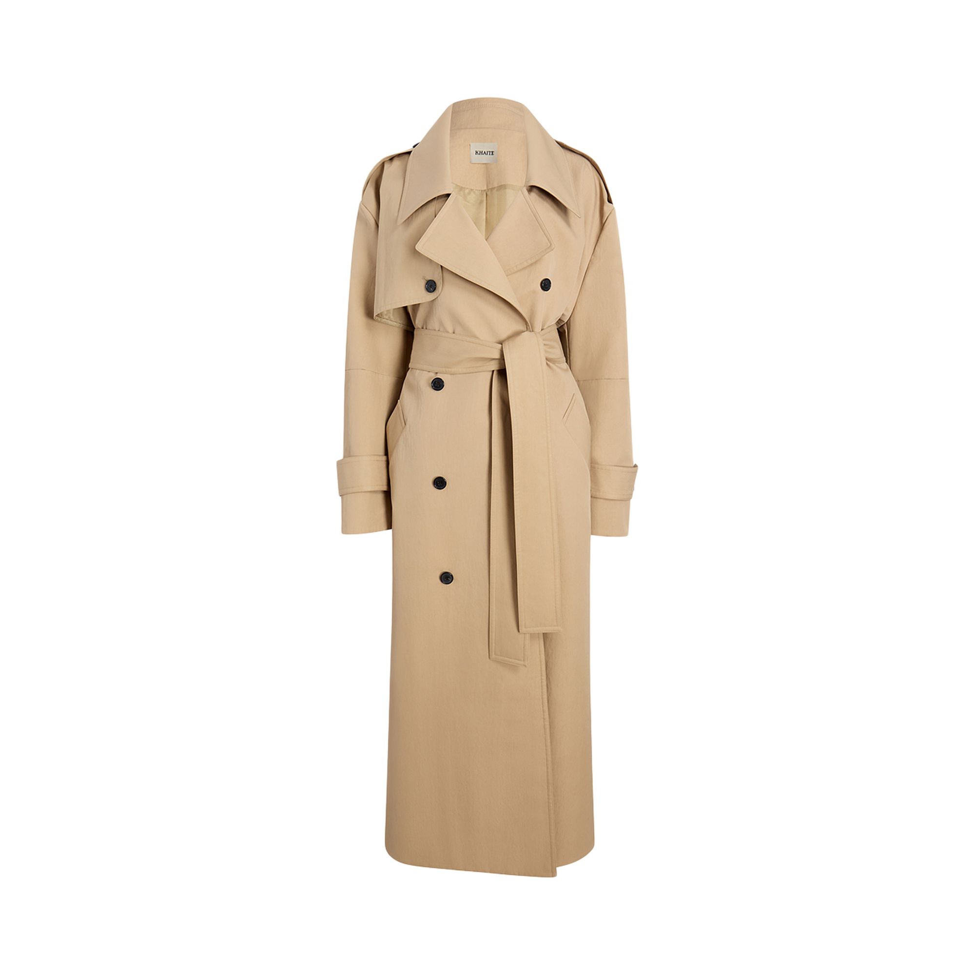 Pre-owned Khaite Mazlow Coat 'beige' | Tan | Women's Size 2