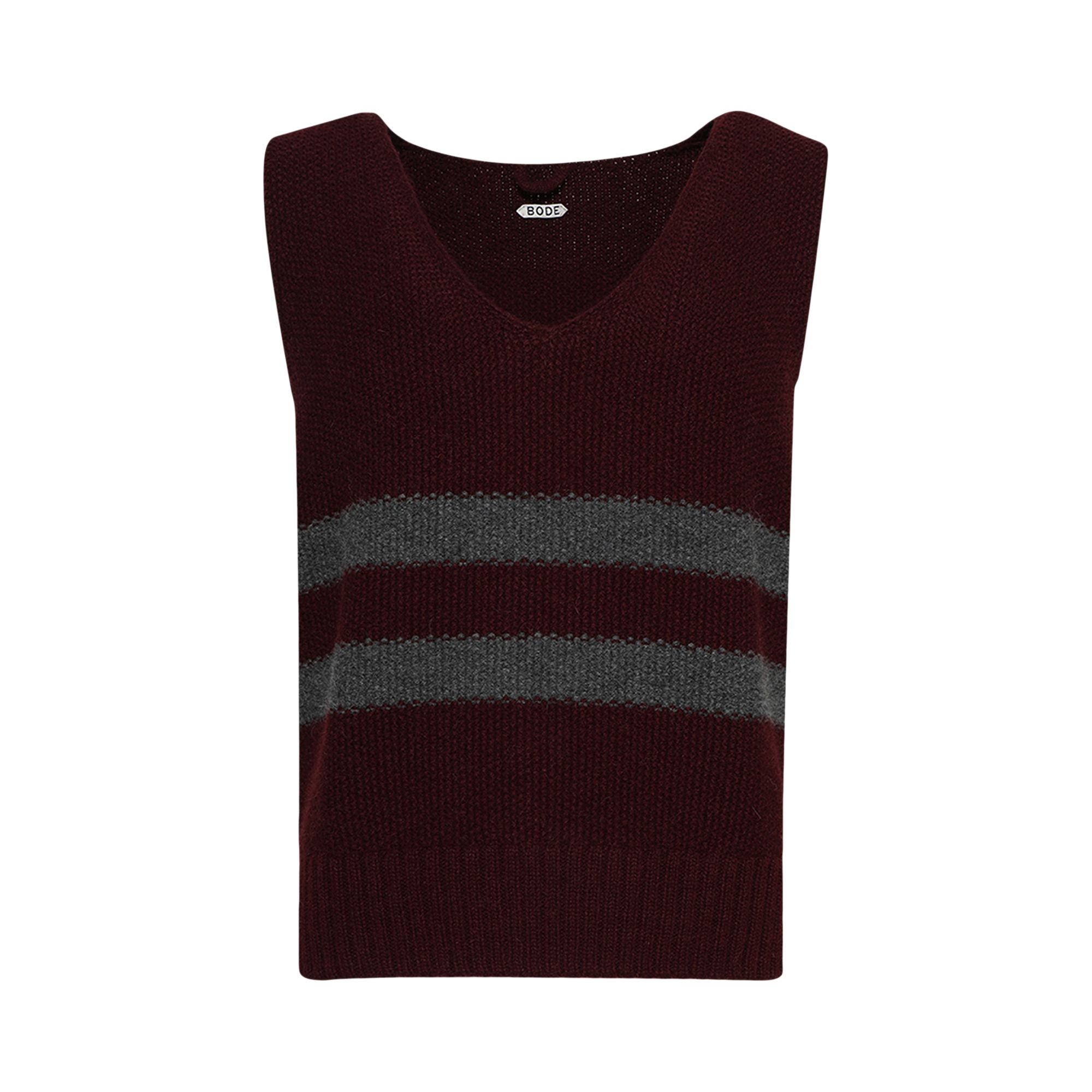 Pre-owned Bode Collegiate Vest 'maron Maroon' | Red | Men's Size Xl