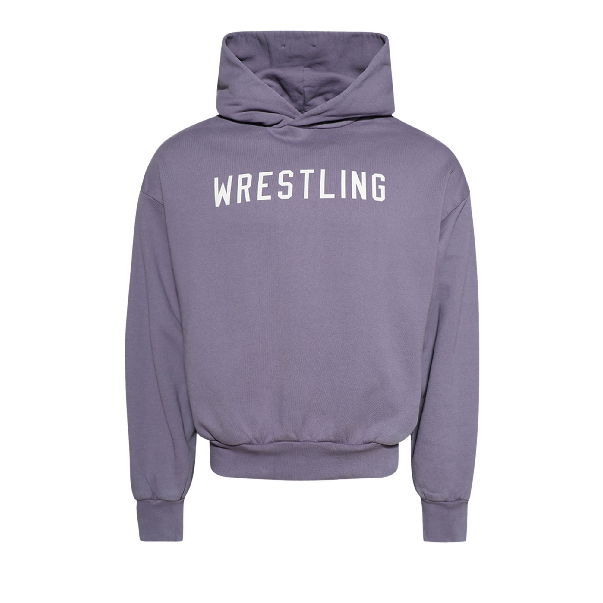 Pre-owned Essentials Fear Of God Heavy Fleece Vintage Shrunken Hoodie 'lavender' In Purple
