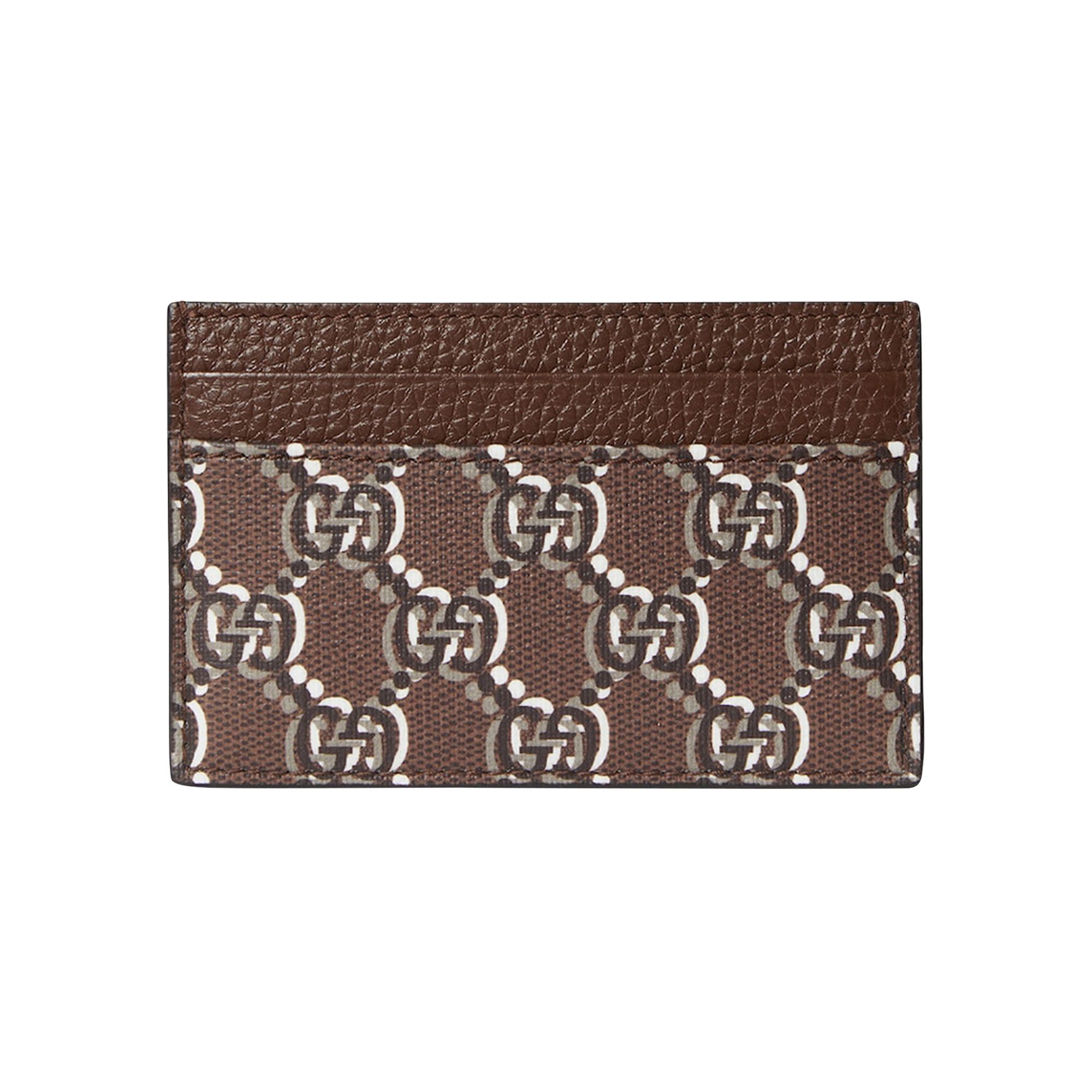 Pre-owned Gucci Card Case 'brown' | Men's Size Onesize