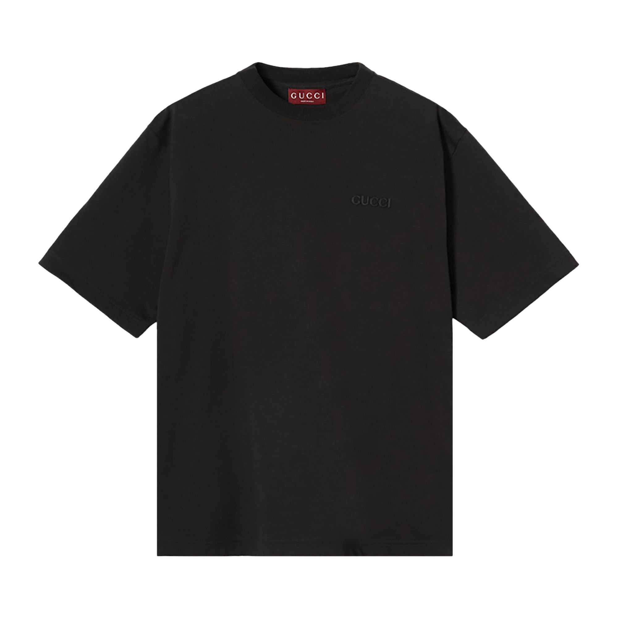 Pre-owned Gucci Embroidered Jersey T-shirt 'black' | Men's Size Xs