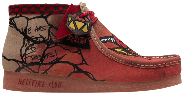 Clarks Stranger Things x Wallabee Evo The Upside Down