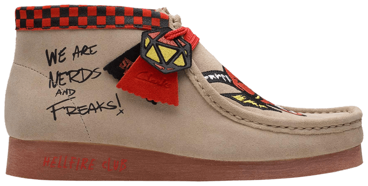Clarks Stranger Things x Wallabee Evo Hellfire Club