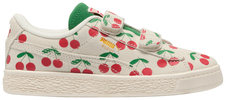 Bebe De Pino x Puma Suede Classic 21 Little Kid Frosted Ivory Cherries