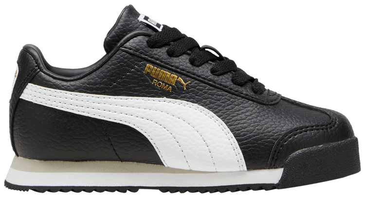 Puma Roma 24 Standard Little Kid Black White