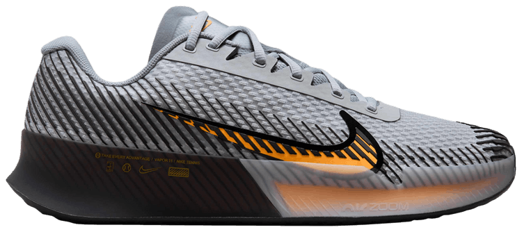 Buy NikeCourt Air Zoom Vapor 11 HC 'Wolf Grey Laser Orange