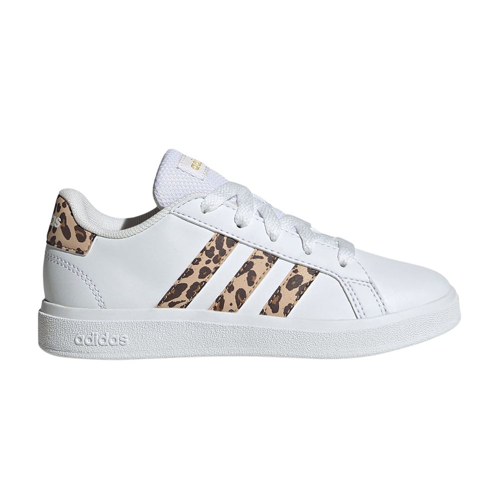 Pre-owned Adidas Originals Adidas Grand Court 2.0 K 'leopard' | White | Kid's Size 1.5