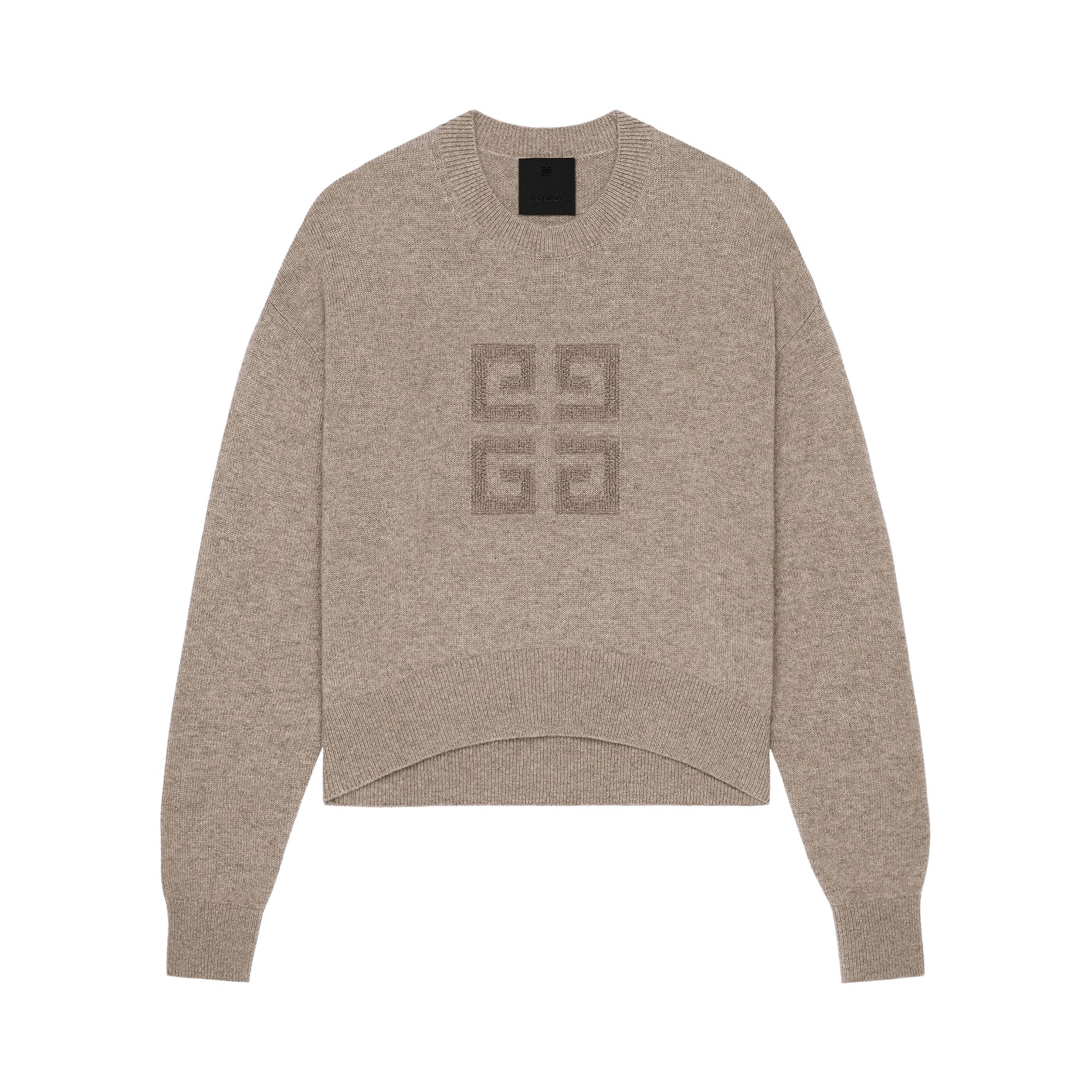 Pre-owned Givenchy Low Shoulders Crewneck Sweater 'pumice Beige' | Tan | Women's Size S In Brown