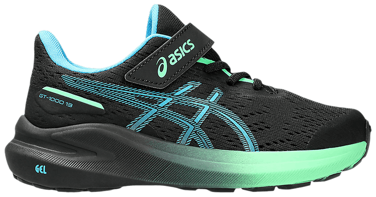 Asics GT 1000 13 PS Black Digital Aqua