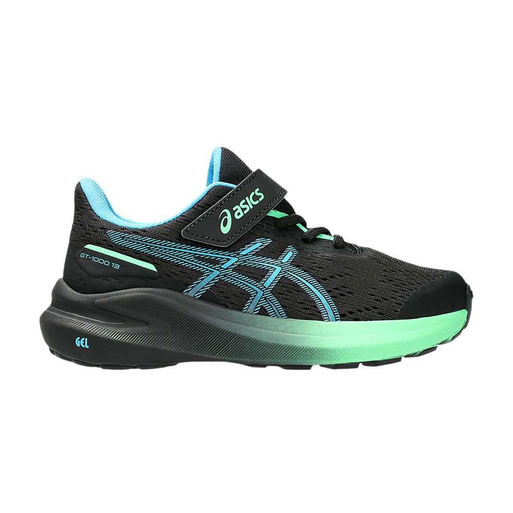 Pre-owned Asics Gt 1000 13 Ps 'black Digital Aqua' | Kid's Size 10