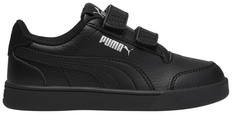 Puma Shuffle Velcro Little Kid Black Silver