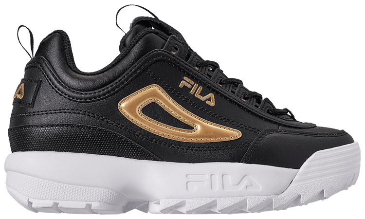 Buy Fila Disruptor Kids 'Metallic Flag Black Metallic Gold