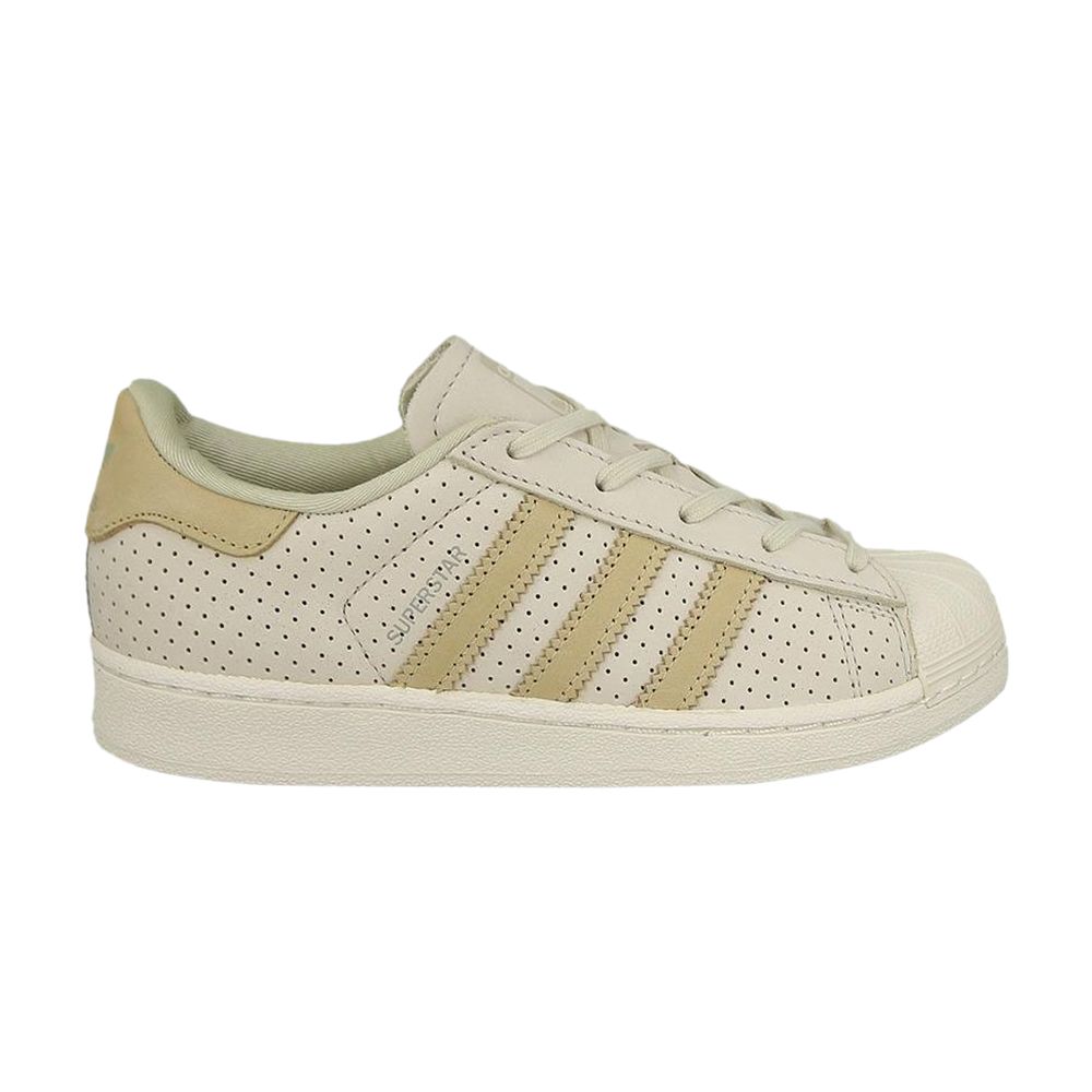 Adidas Superstar Fashion C 'Clear Brown Linen Khaki' | Cream | Kid's Size 11.5 - BB2526